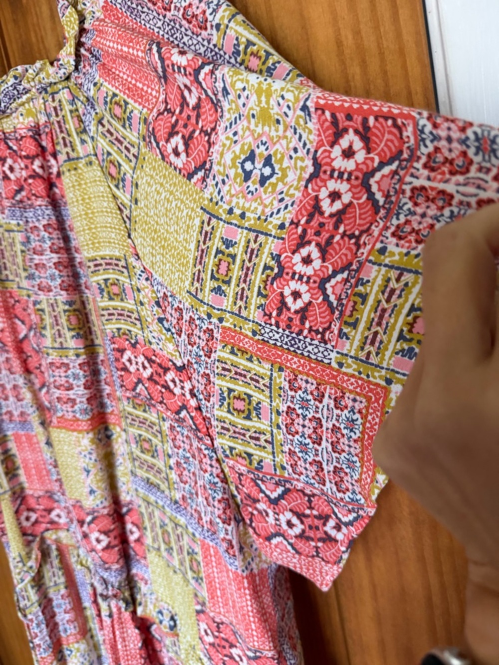 Anthropologie Printed Boho tiered mini dress - Picture 5 of 9